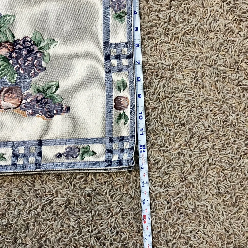 Vintage Tapestry Fruit Basket Placemats Set of 2 Farmhouse‎ Kitchen Table Decor